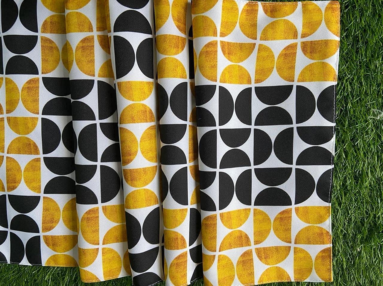 Elegant Digital Printed Clover Design Table Runner, Cotton Feel Fabric, Double Layered, 13x72 Inch | Home Decor, Dining, Living Room