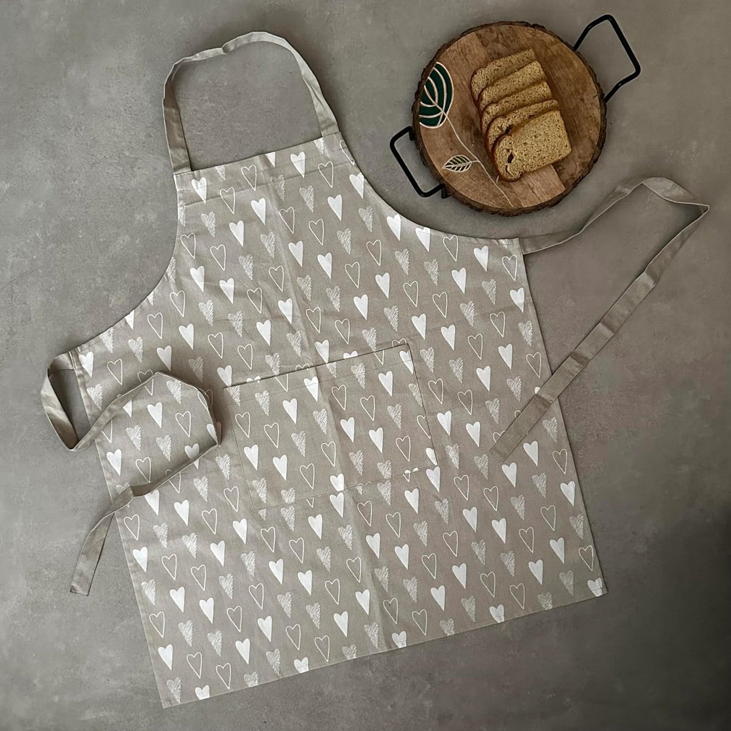 Kitchen Apron – Chef's Apron – 100% Cotton, Fully Washable – Indian Sizes
