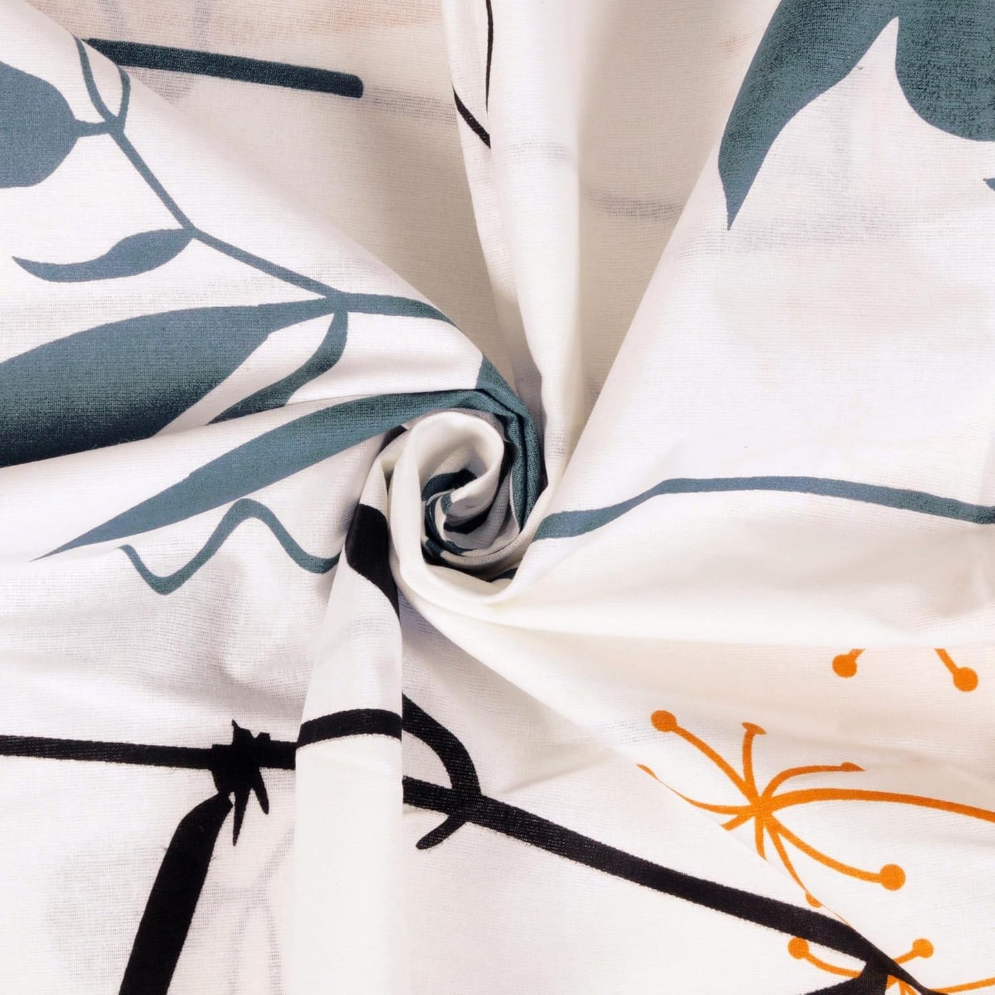 Bedsheet Set - 186 TC Cotton - Double Size Printed - 3-Piece Set