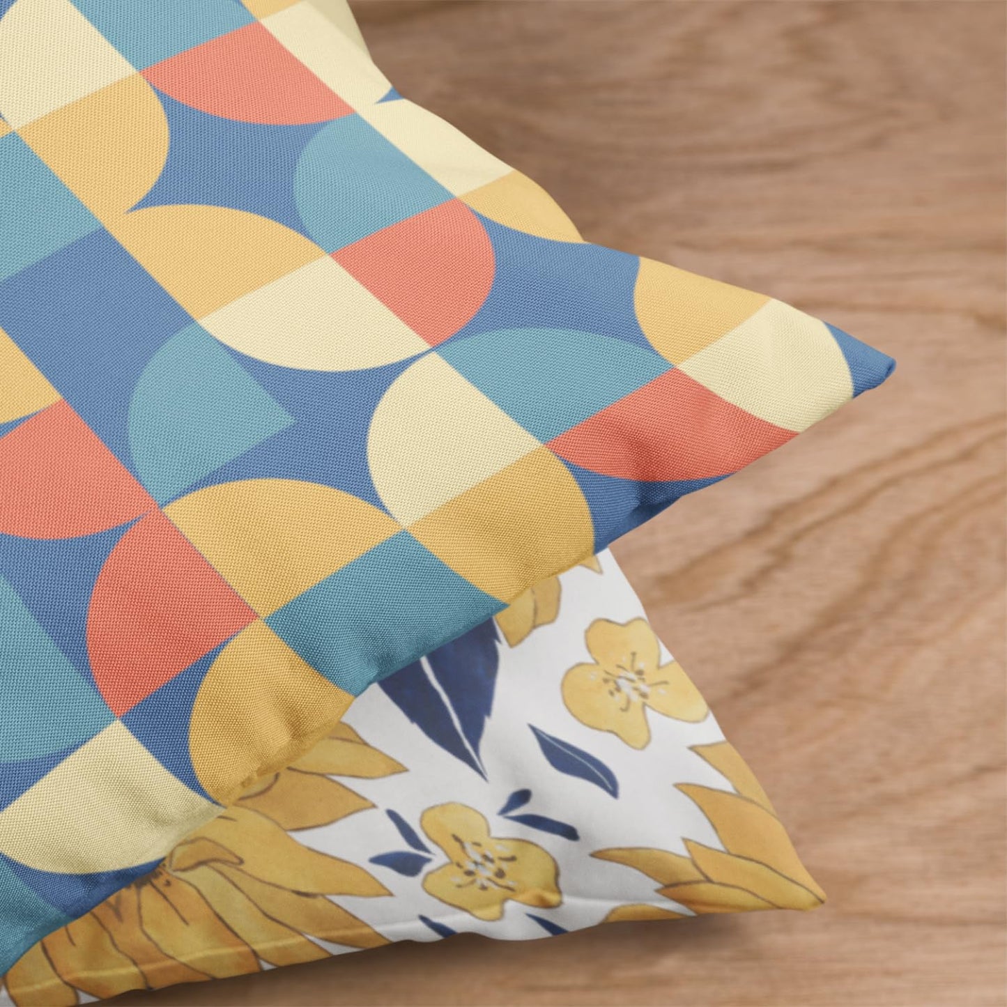 Soft Stylish Digital Print Velvet Cushion Covers 18x18 inch (Pack of 2) | Decorative Throw Pillow for Sofa, Bed, Home Decor