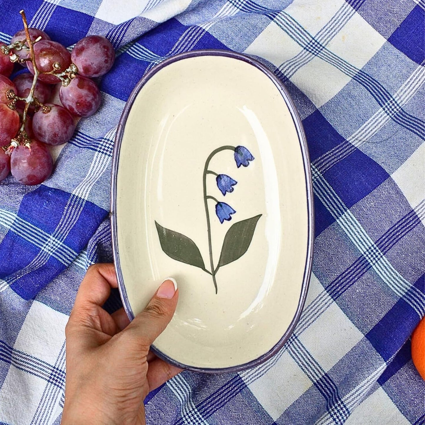 Ceramic Oval Bowl – Serving Bowl – Microwave Safe Ceramic – 8-inch, Set of 2