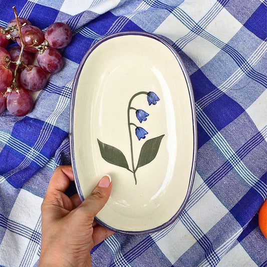 Ceramic Oval Bowl – Serving Bowl – Microwave Safe Ceramic – 8-inch, Set of 2