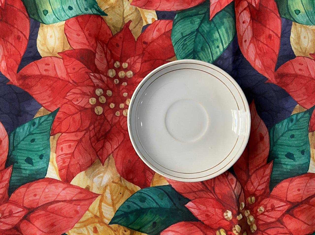 Modern Elegant Multicolor Clover Digital Printed Double Layered Cotton Feel Table Runner 13"x72" | Dining Living Room Home Decor