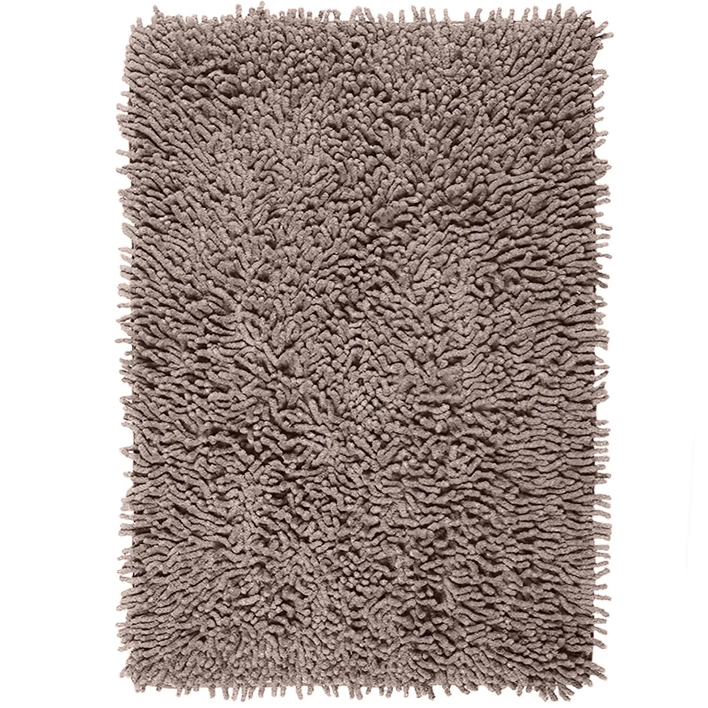 Cotton Shaggy Anti-Skid Bath Mat 40x60cm | Soft, Super Absorbent, Washable Mat for Bathroom, Kitchen, Office