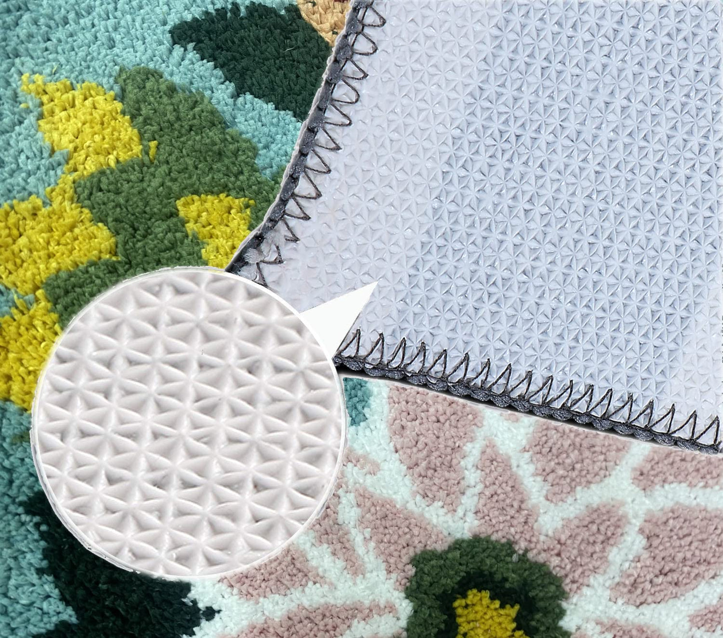 Super Soft Microfibre 2000 GSM Bath Mat (50x80 cm) Pack of 1 | Absorbent, Anti-Skid Door/Floor Mat for Home (Green)