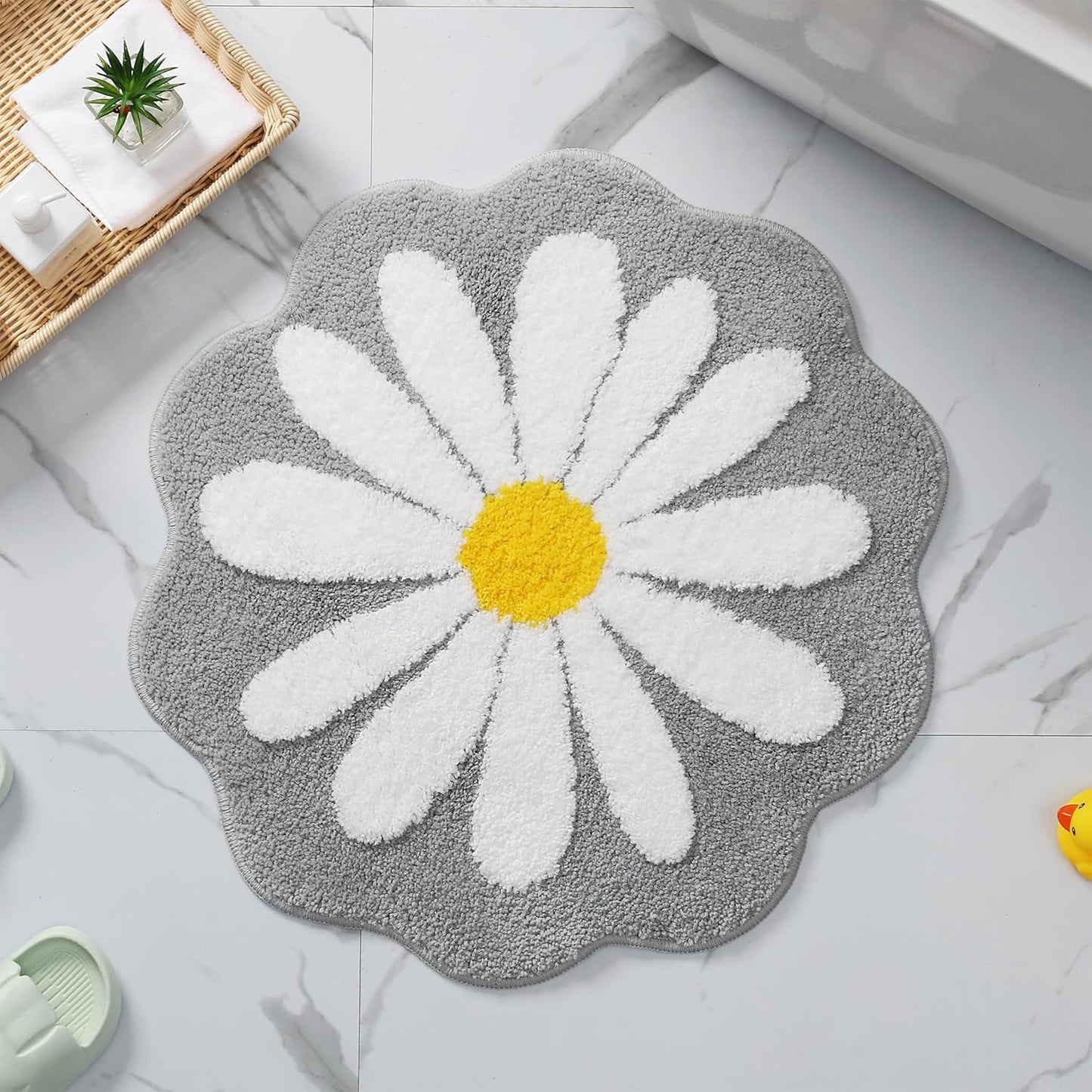 Cute Abstract Non-Slip Washable Bath & Door Mat Rugs | Quick Dry Floor Mat for Home, Bathroom, Living Room