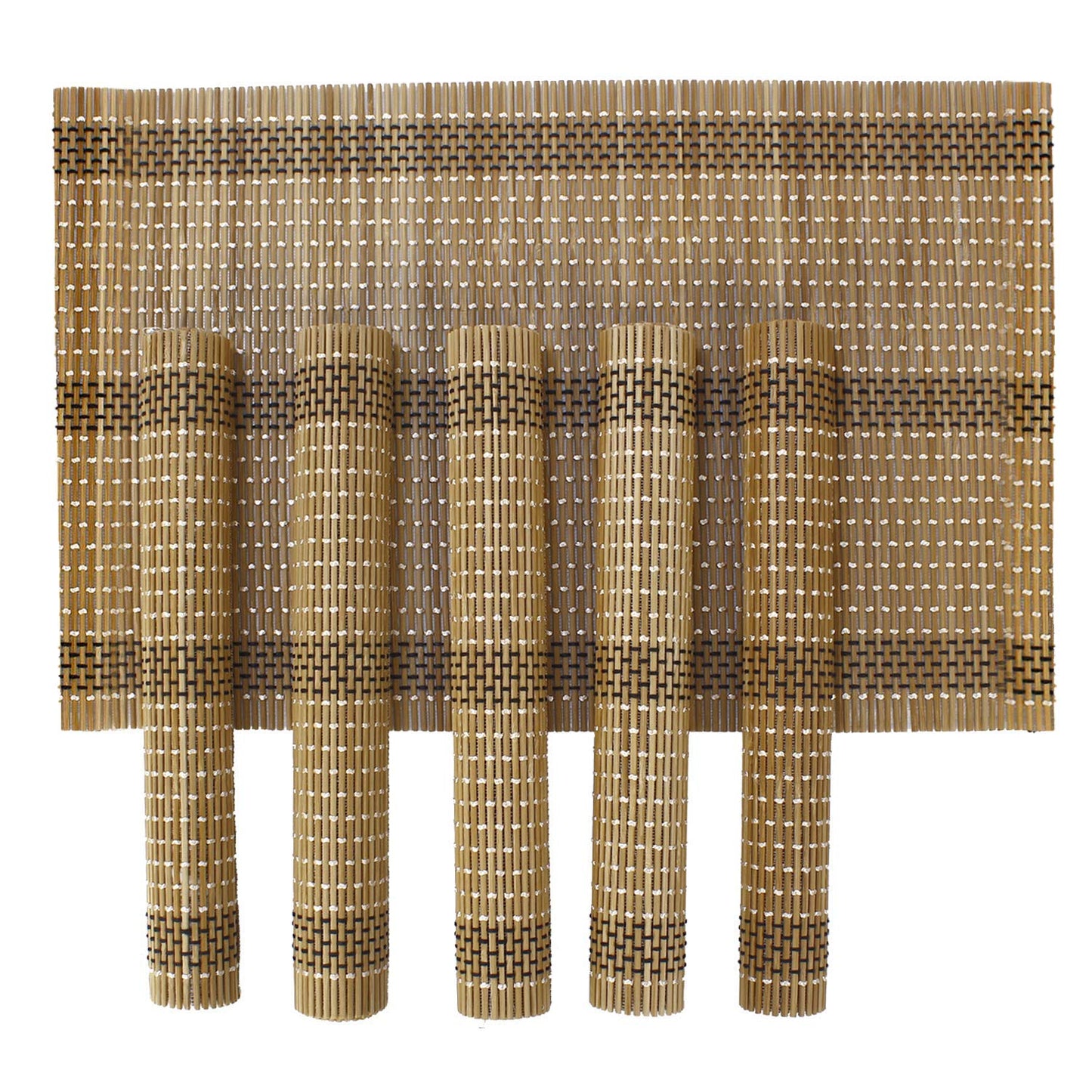 Heat Resistant Bamboo Table Mats Set of 6, 45x30cm | Easy Clean Dining Placemats, Kitchen Decor, Table Protection