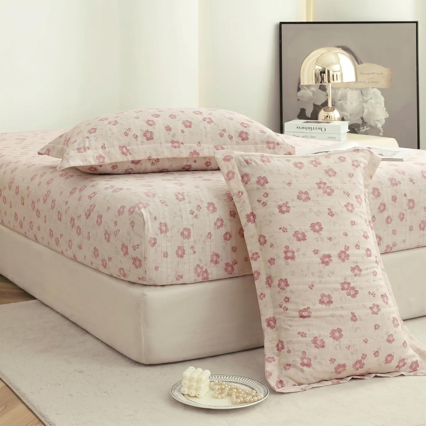 Bedsheet | Cloud Cotton Elastic Fitted | King, 250x270cm, 3-Pc