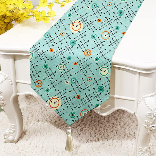 Floral Printed Poly Cotton Table & Bed Runner (13x60 Inch) with Tassel | Home Decor, Dining, Bedroom