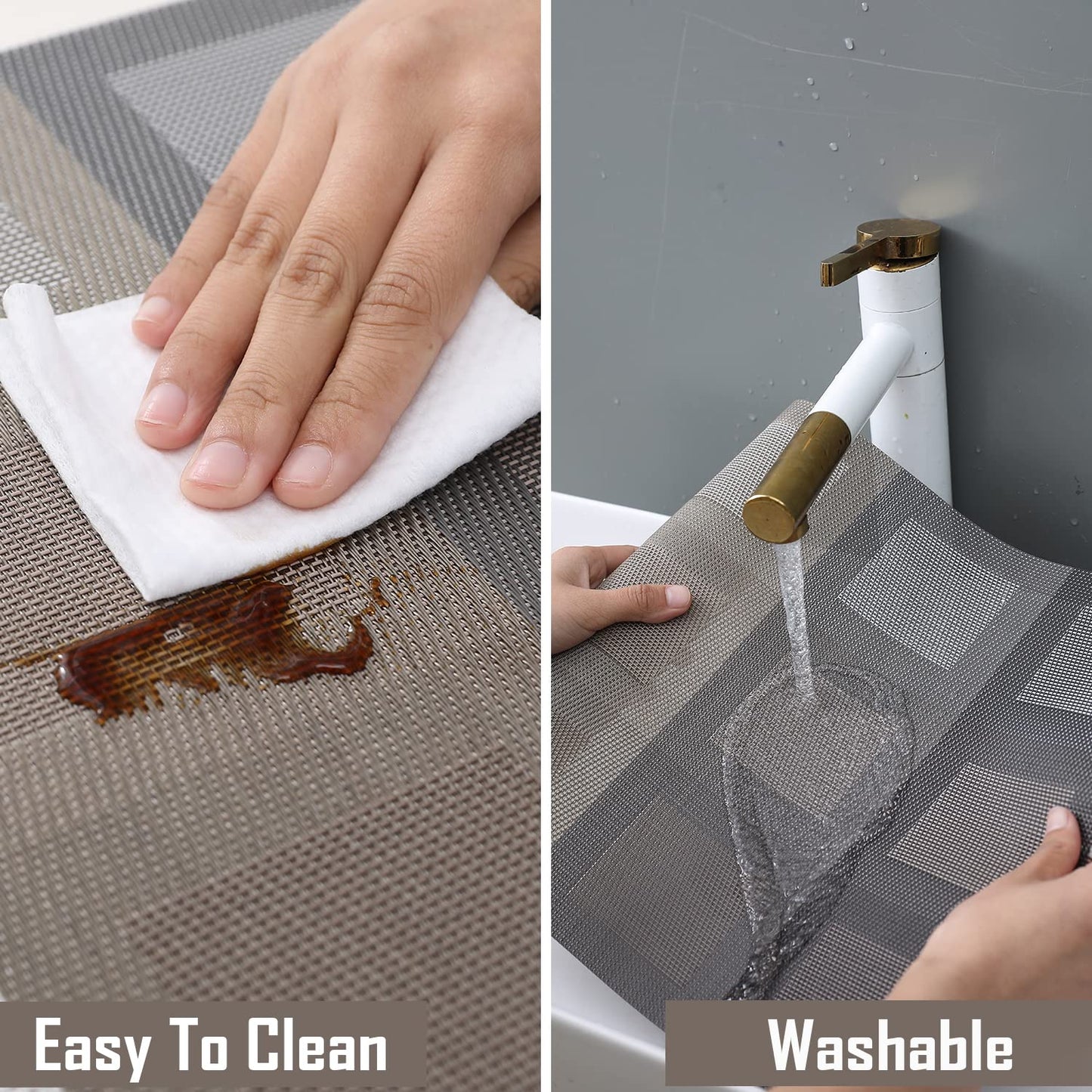 Black and White Grid Design Polyester Blend Table Runner 30x135 cm | Dining Coffee Centre Table Mat Washable