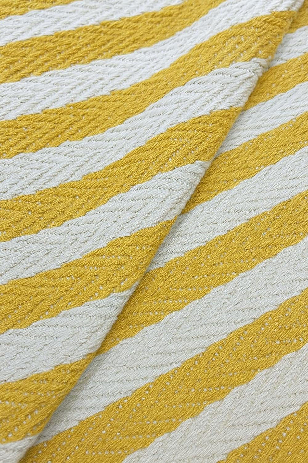 Decorative Cushion Covers – Striped Design – 100% Cotton – 16x16 in Set of 2