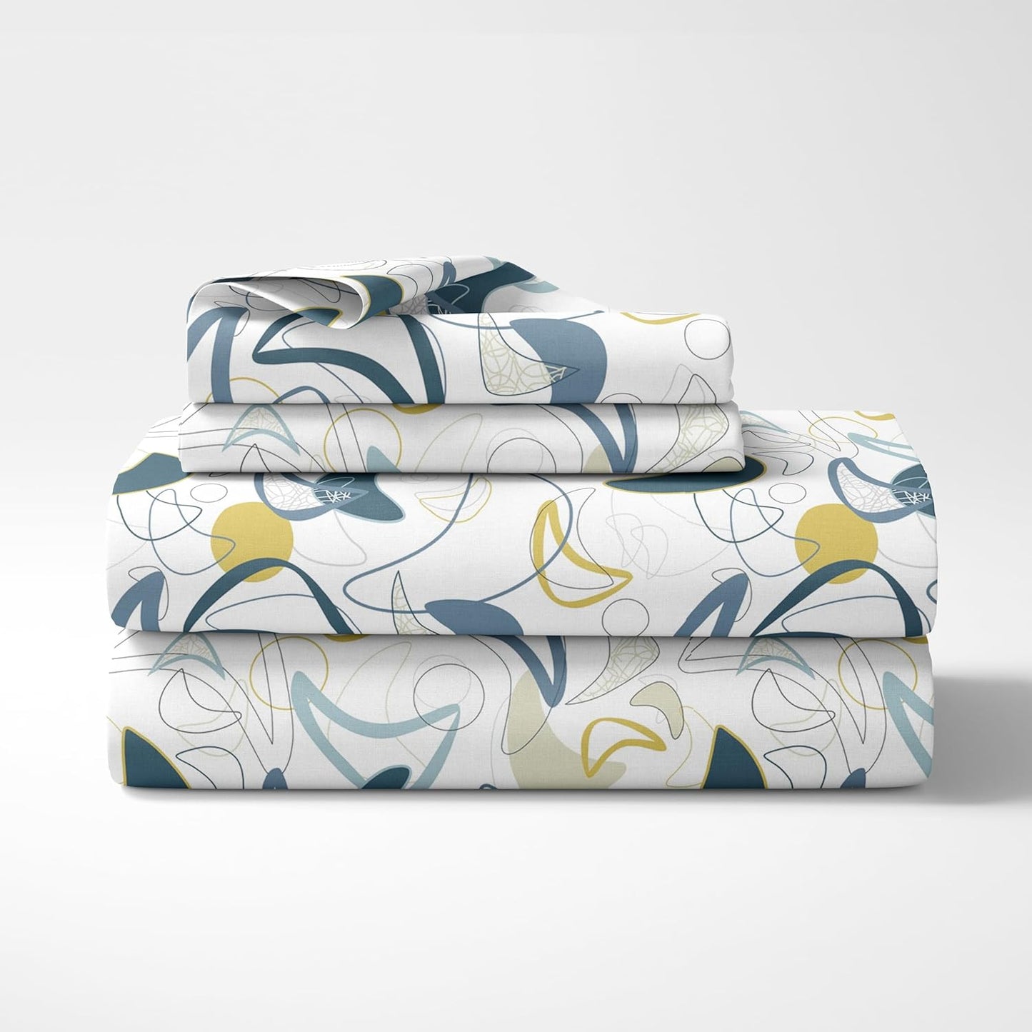 Double Bed Bedsheet Set - 100% Pure Cotton 144TC - 88x90 Inches with 2 Pillow Covers