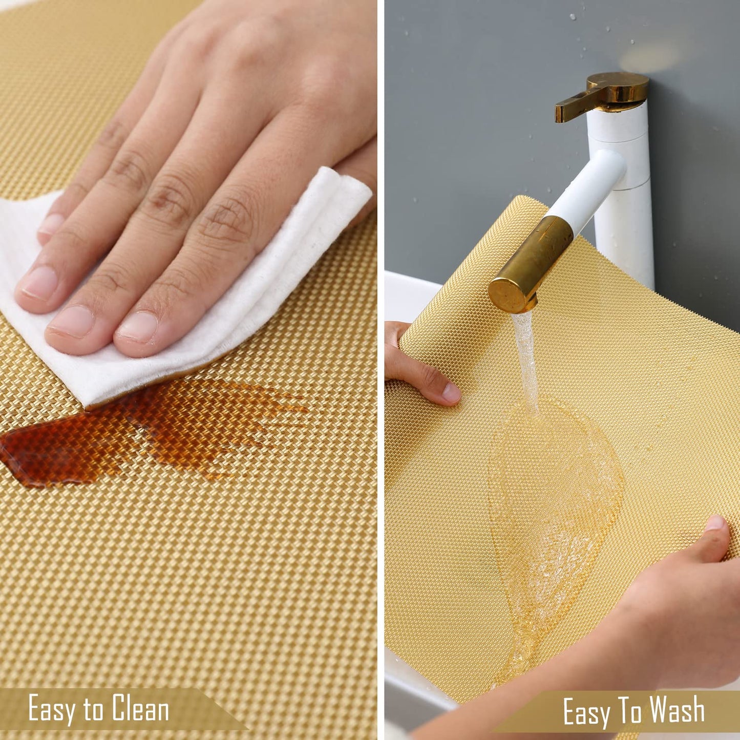 Mustard Easy Clean Table Runner 30x180 cm | Dining, TV Cabinet, Chest Drawer