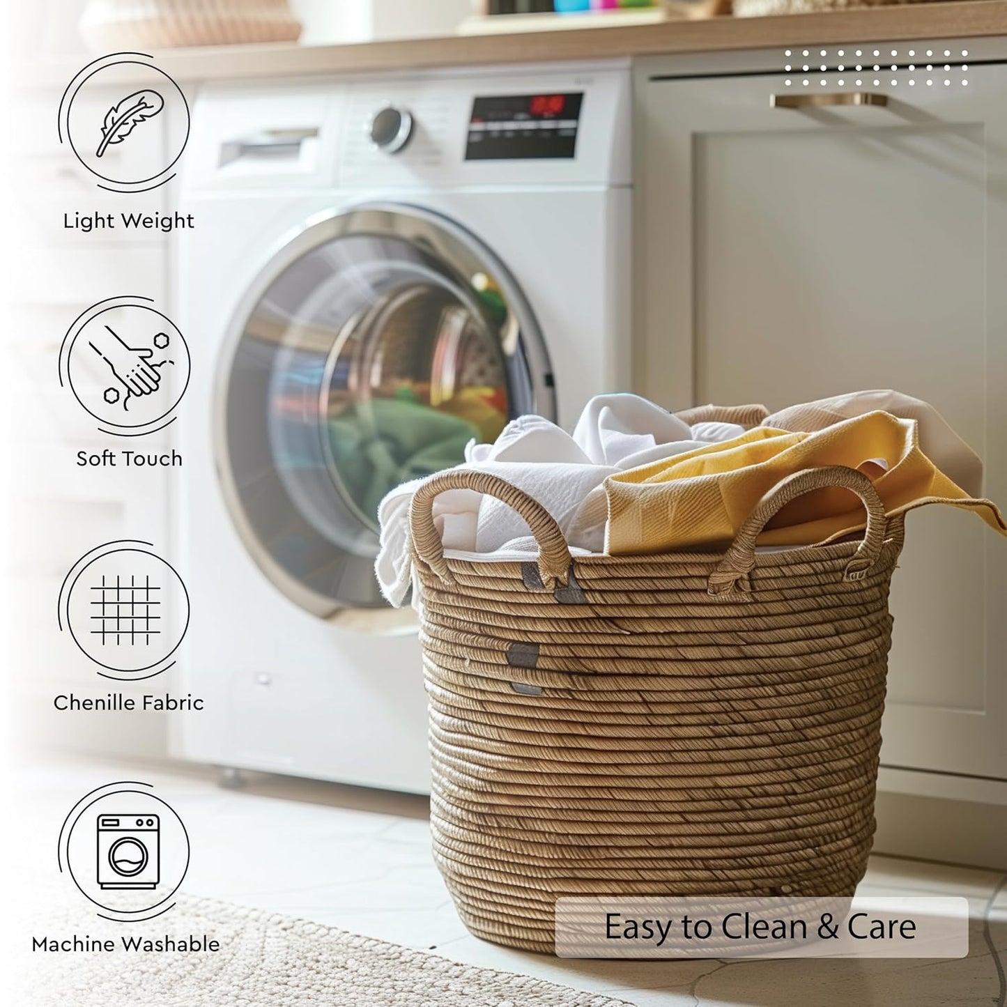 Luxurious Orange Chenille Dining Table Runner 32x150 cm for 4-6 Seater | Machine Washable Home Decor