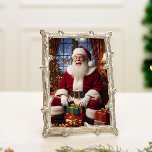 Elegant Vintage Metal Twig Designer Photo Frame 4x6 Inches | Tabletop Home Decor Gift for Birthday, Anniversary