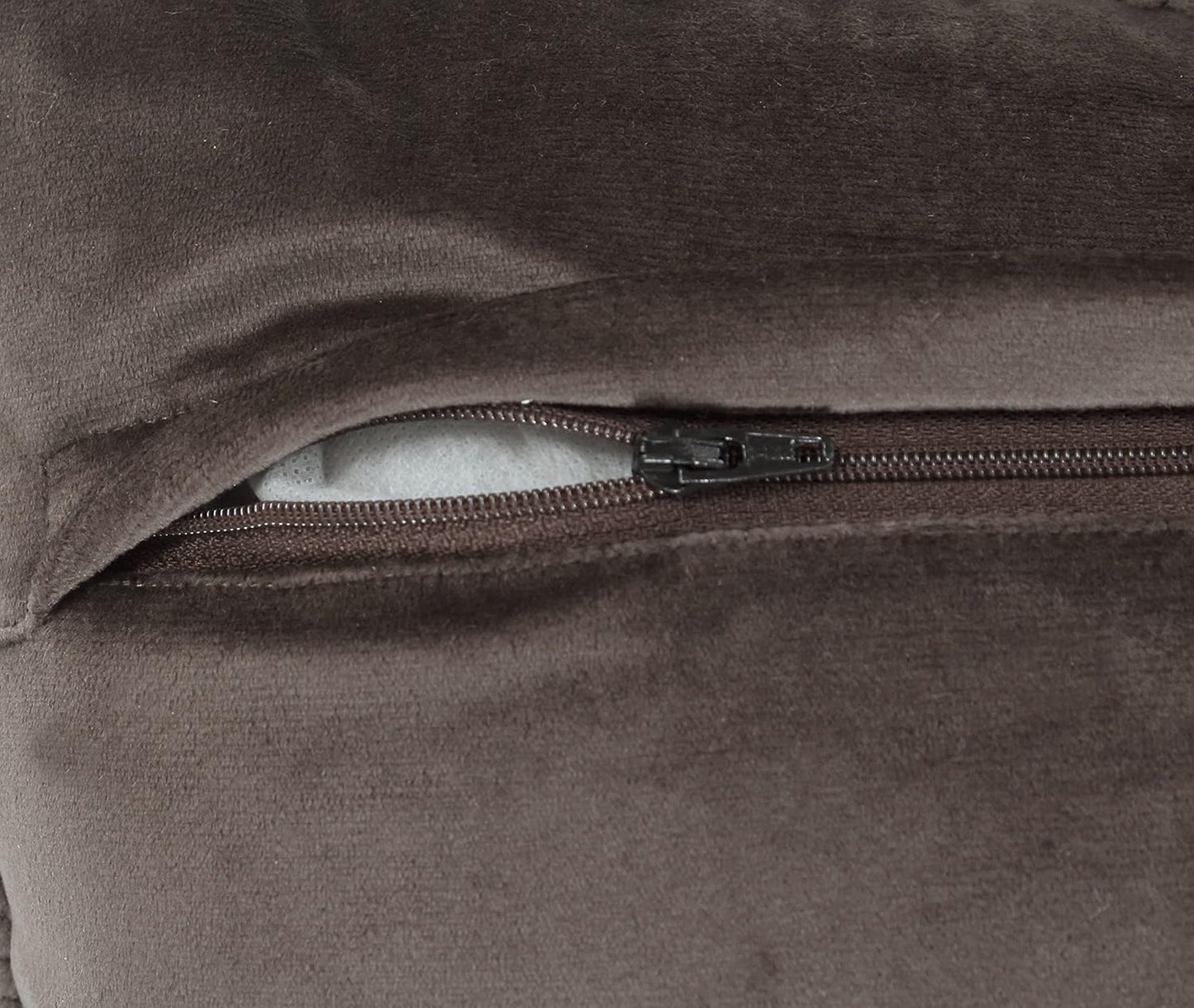 Decorative Velvet Tassel Fringe Throw Pillow Covers 12x12 Inch (2 Pc) | Soft Cushion for Sofa, Living Room, Home Décor