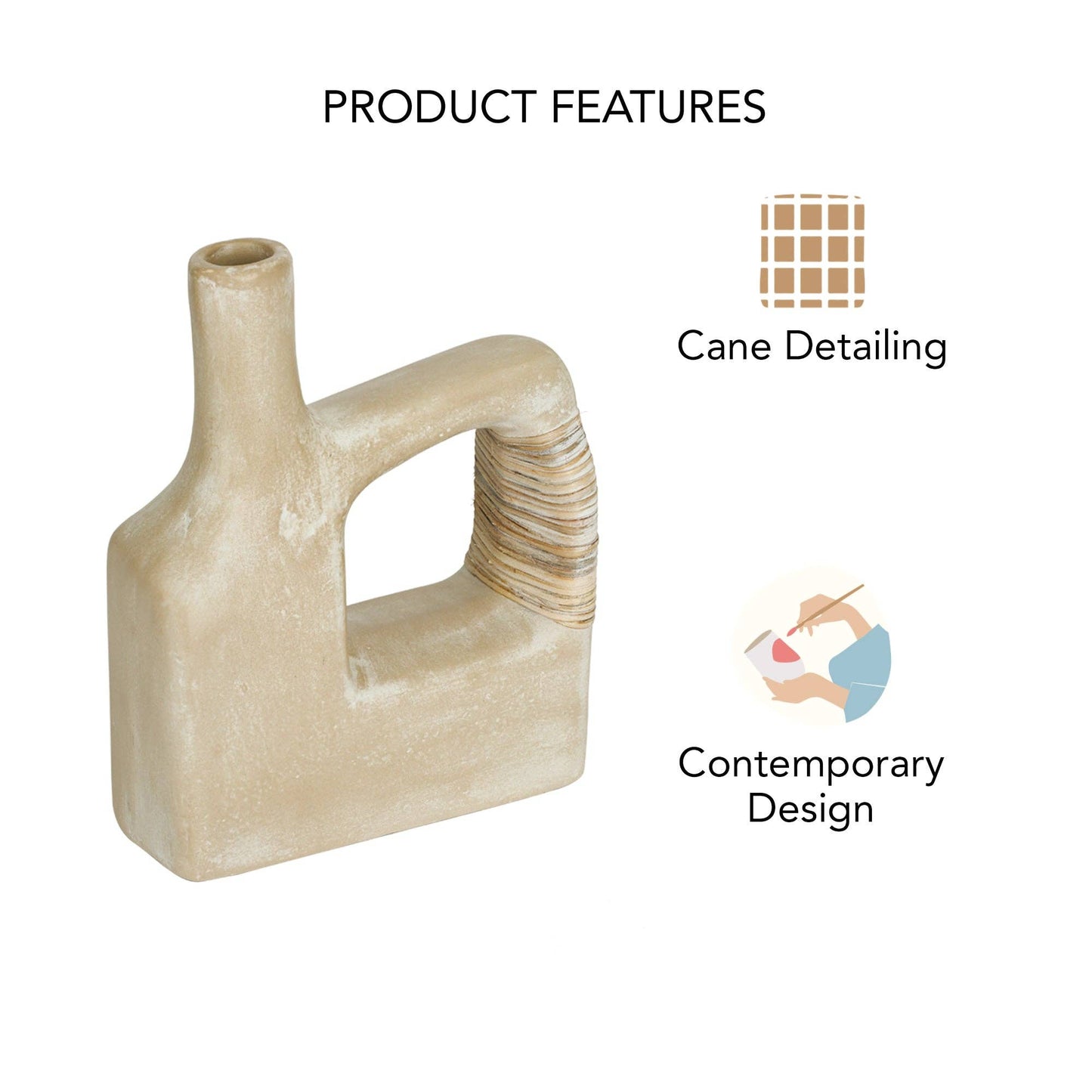 Sarafay Ecomix Vase with Cane - Large