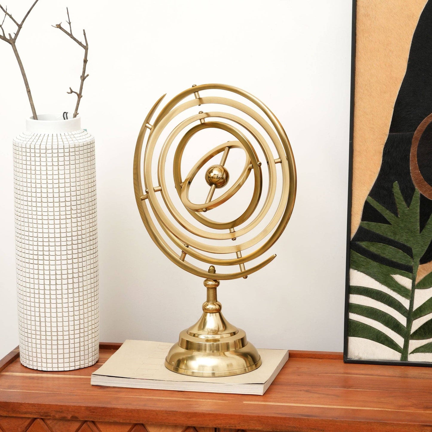 Classic Gold Armillary Sphere Decorative Sculpture