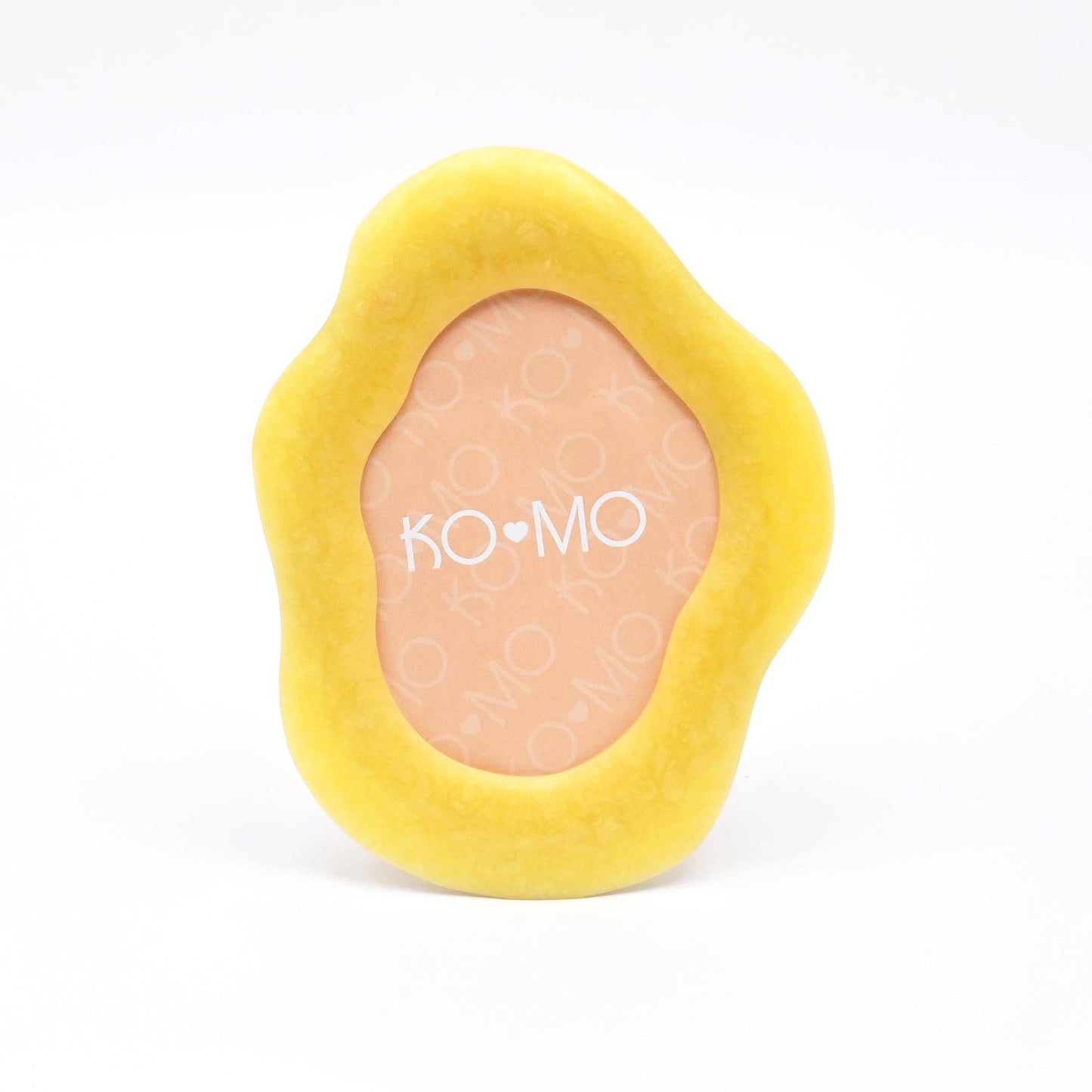 Yellow Organic Shape Photo Frame 5x7 Inch Resin Décor