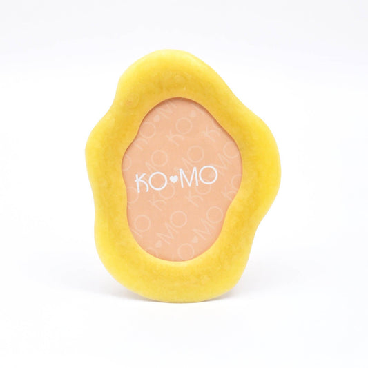 Yellow Organic Shape Photo Frame 5x7 Inch Resin Décor