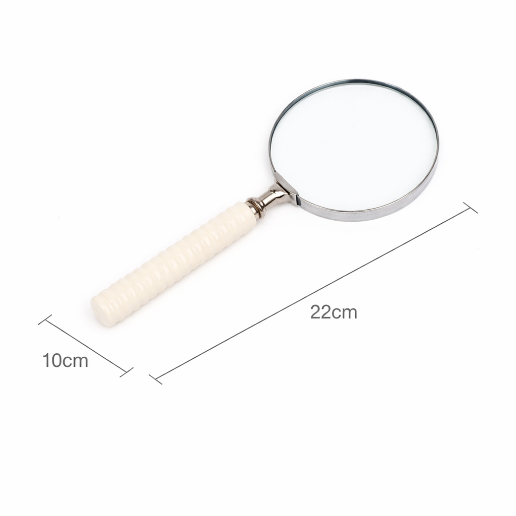 Elegant Magnifying Glass – Steel & Resin Design