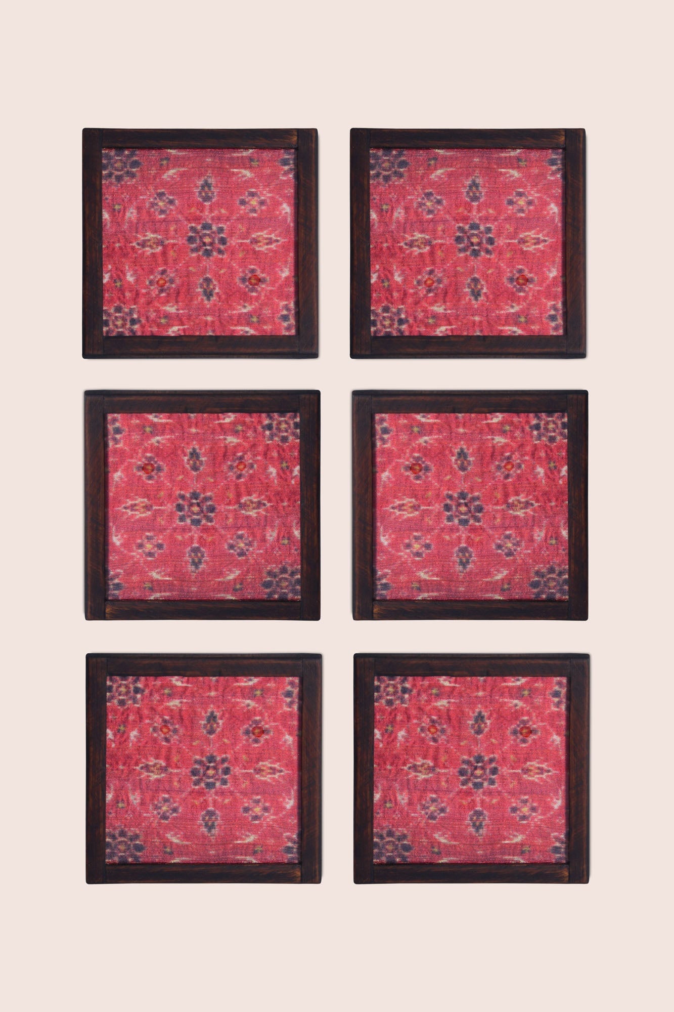 Gauhar Handwoven Coasters Set of 2 pcs with Coaster Holder