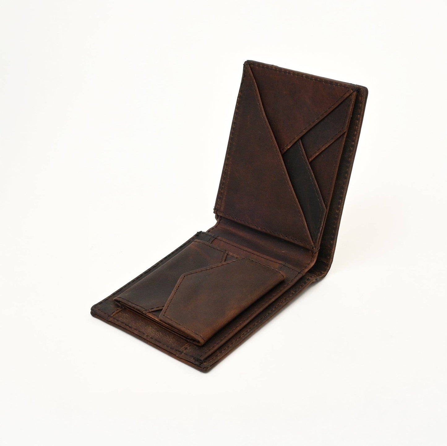 Premium Wallet Waxy Brown Slim Men’s Bifold Wallet