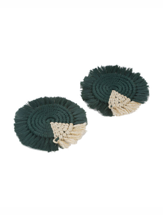Round Drink Coasters – Braided Weave – 2pc