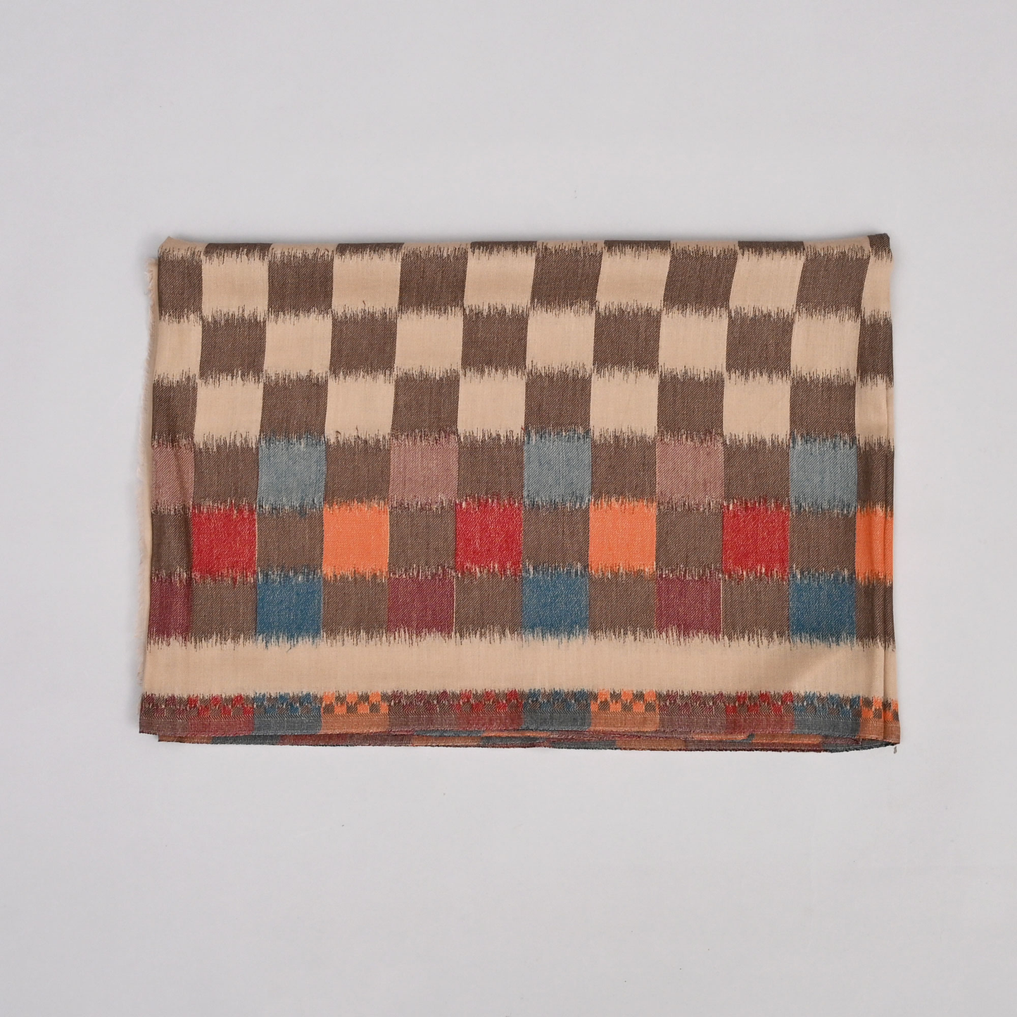 Scarf | Ikkat Merino Wool Unisex | Handcrafted