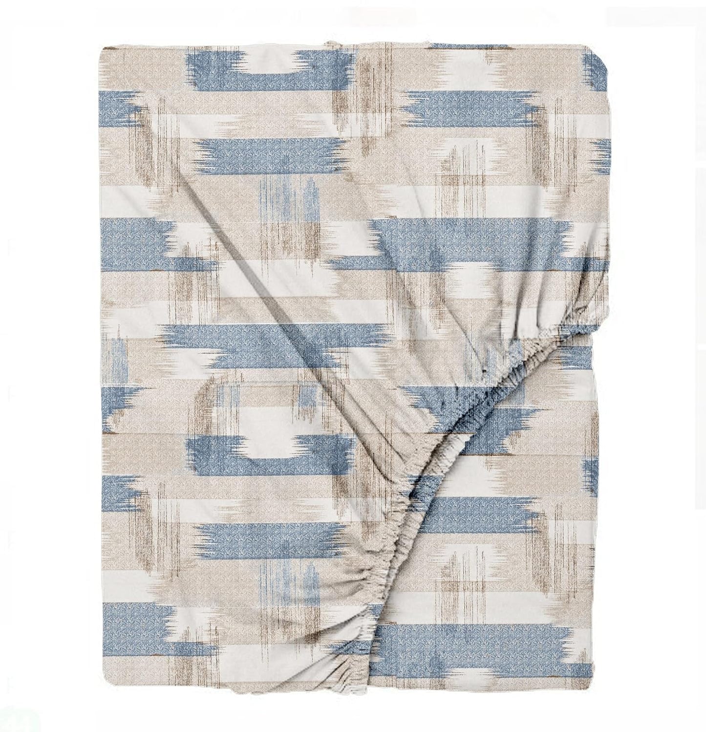 Bedsheet | 180TC Cotton Elasticated Fitted | King Size, 198cm x 182cm, 3pc Set