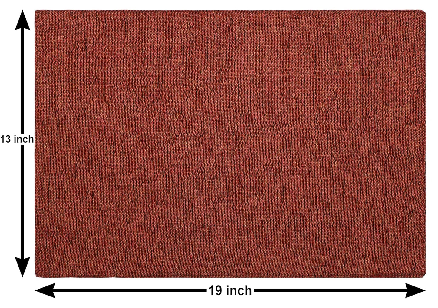 Jute & Polyester Heat-Resistant Table Placemats (Set of 4) | Dining, Bedside, Shelf Mats, Home Decor