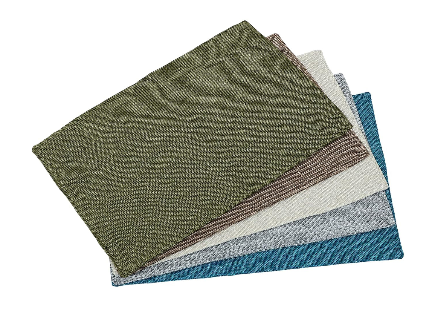 Dazzling Jute Polyester Heat-Resistant Table Placemat Cloths 12"x18" Set of 4 | Dining Bedside Shelf Mats Home Decor