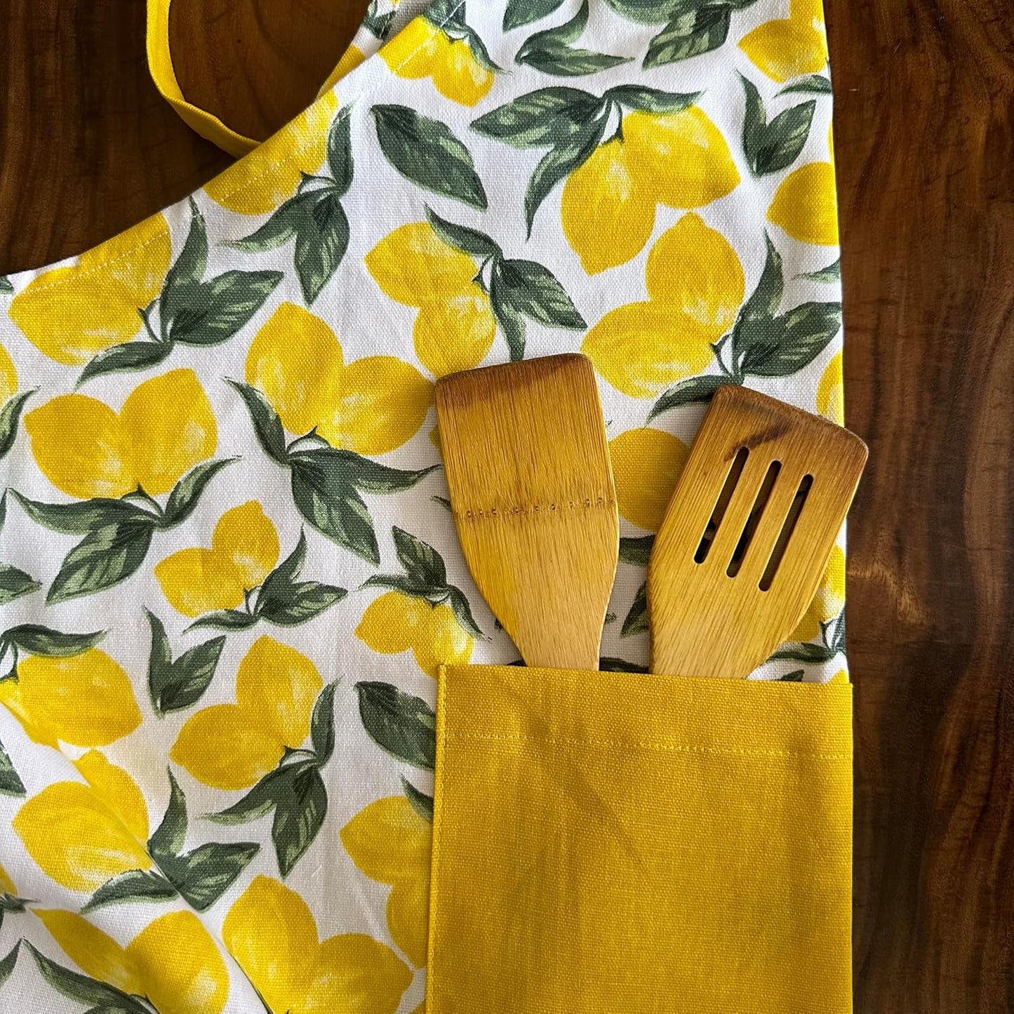 Tablier de cuisine 100 % coton – Textile culinaire – Entièrement lavable – Tailles indiennes