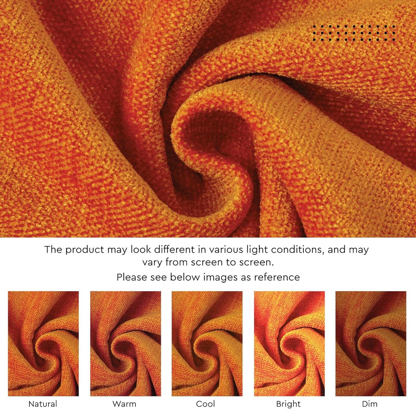 Luxurious Orange Chenille Dining Table Runner 32x150 cm for 4-6 Seater | Machine Washable Home Decor