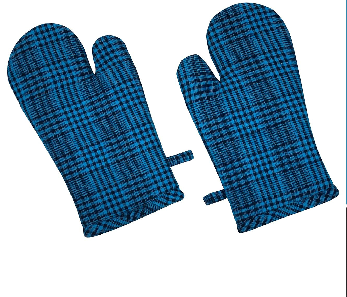 Gants de cuisine résistants à la chaleur – Coton et rembourrage en polyester – Lot de 2 (30 x 20 cm)