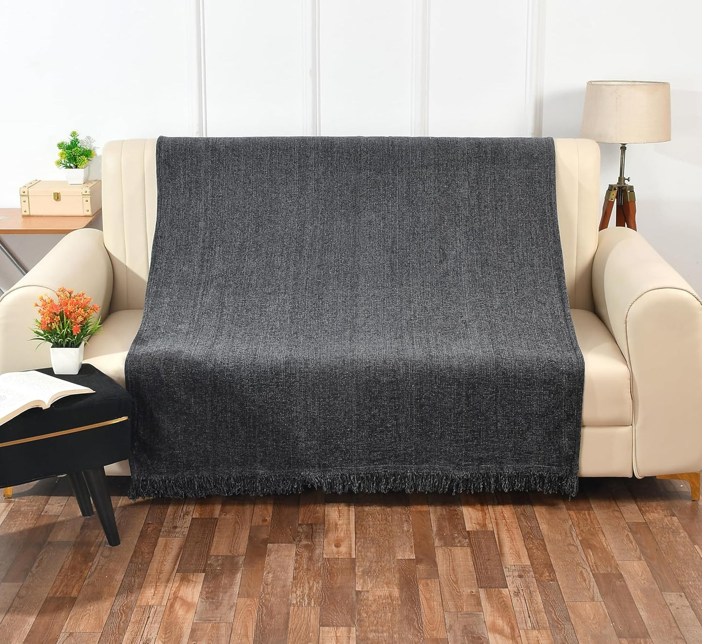 Zachte chenilleplaid – Plaid – Polyester met wafelpatroon – 130x180cm Eenpersoons