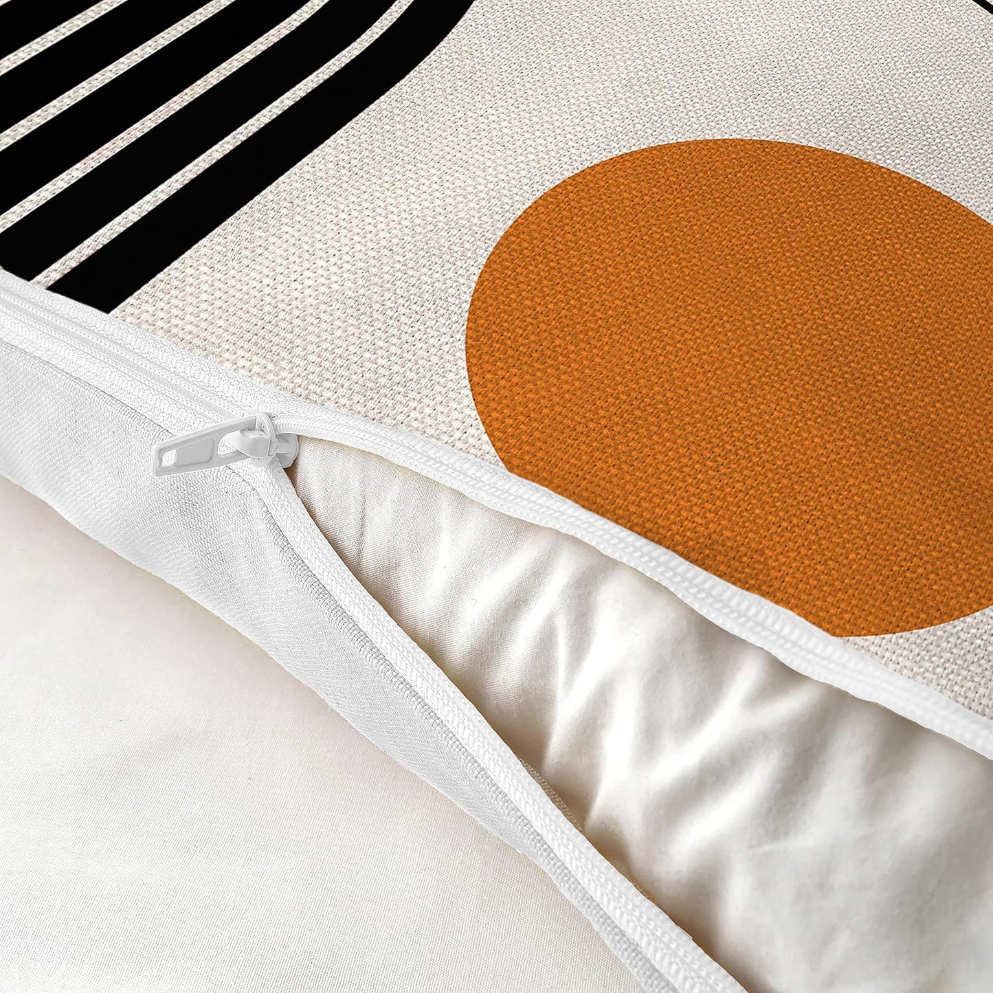 Premium Geometric Cotton Digital Printed Hand Stitched Throw Pillow Covers Set of 5 (16x16 Inch) | Decorative Sofa Cushion Covers Home Decor