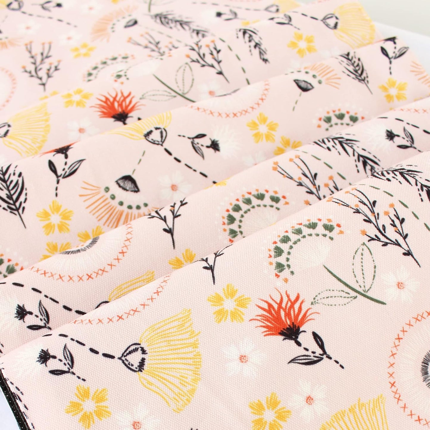 Spring Floral Printed Poly Cotton Table & Bed Runner, 13x72 Inches | 6 Seater Home Decor, Washable Dining & Bedroom Accent