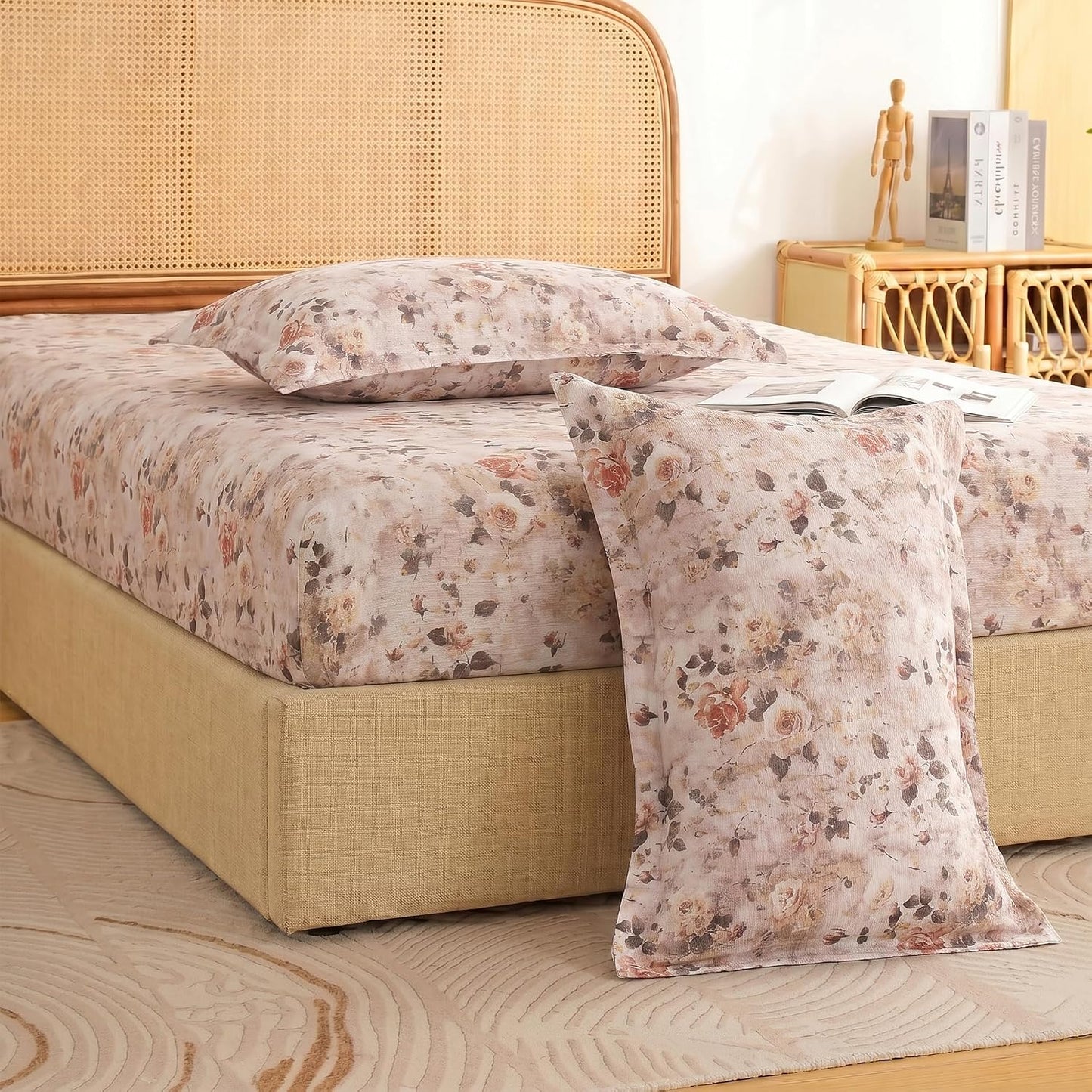 Bedsheet | Air Cotton Fade & Shrink | King Fitted, 3-Piece Pack