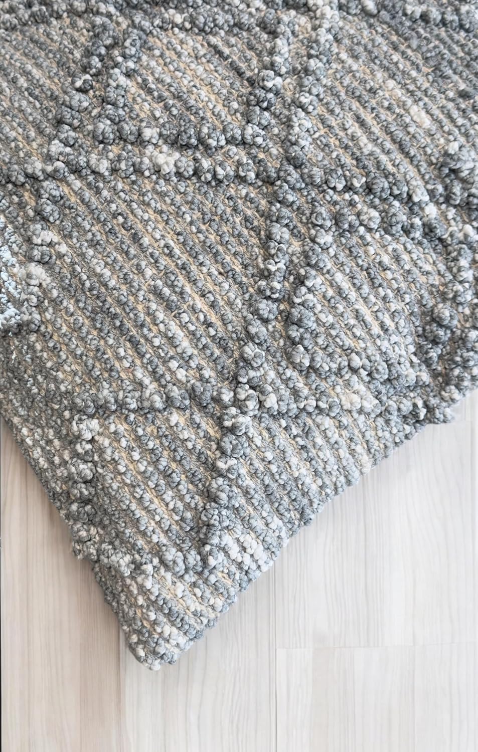 Hand Crafted Bohemian Pit Loom Cushion Cover 18x18" - Set of 1 | Boho Couch Pillow Case for Living Room Decor