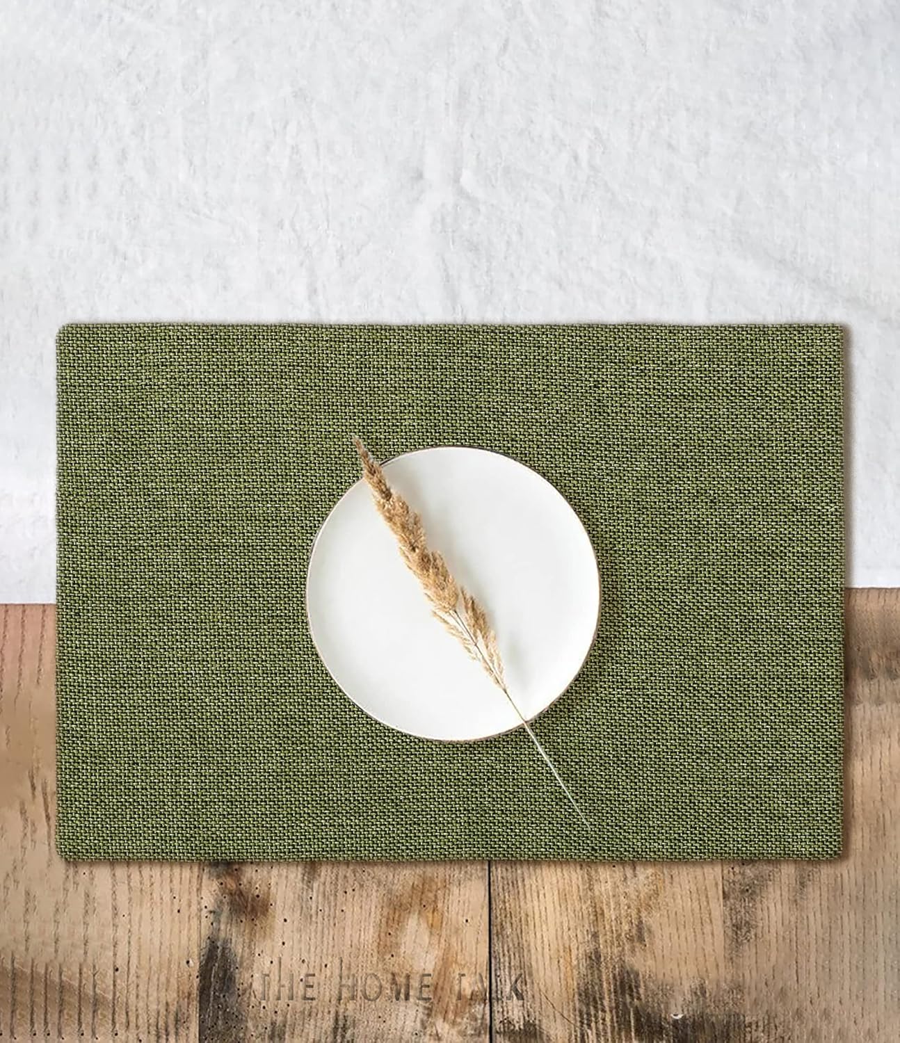 Dazzling Jute Polyester Heat-Resistant Table Placemat Cloths 12"x18" Set of 4 | Dining Bedside Shelf Mats Home Decor