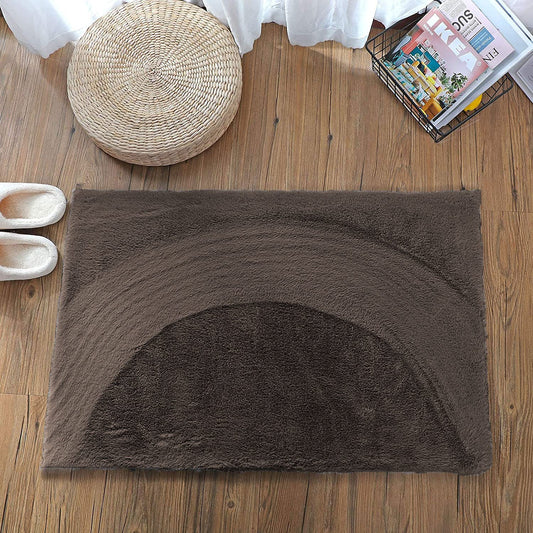 Super Soft Rabbit Fur Anti-Slip Washable Bath Mat 40x60 cm | Bathroom Bedroom Door Mat