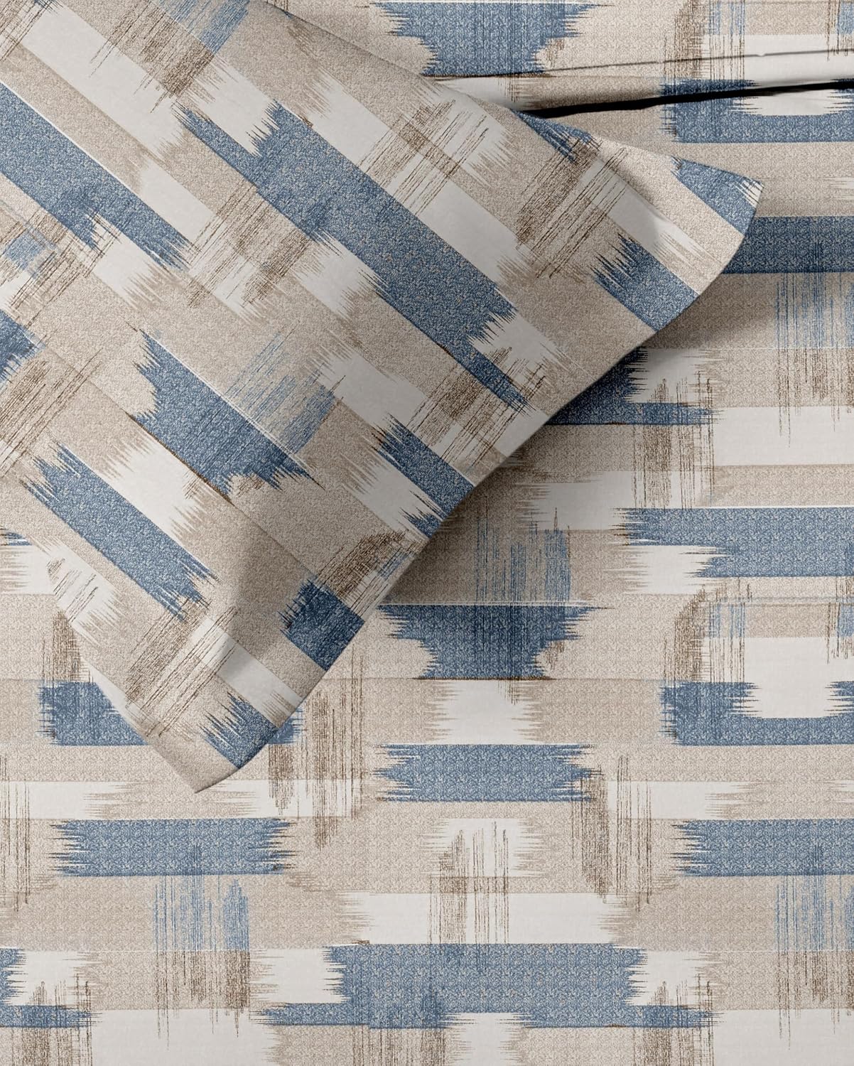 Bedsheet | 180TC Cotton Elasticated Fitted | King Size, 198cm x 182cm, 3pc Set