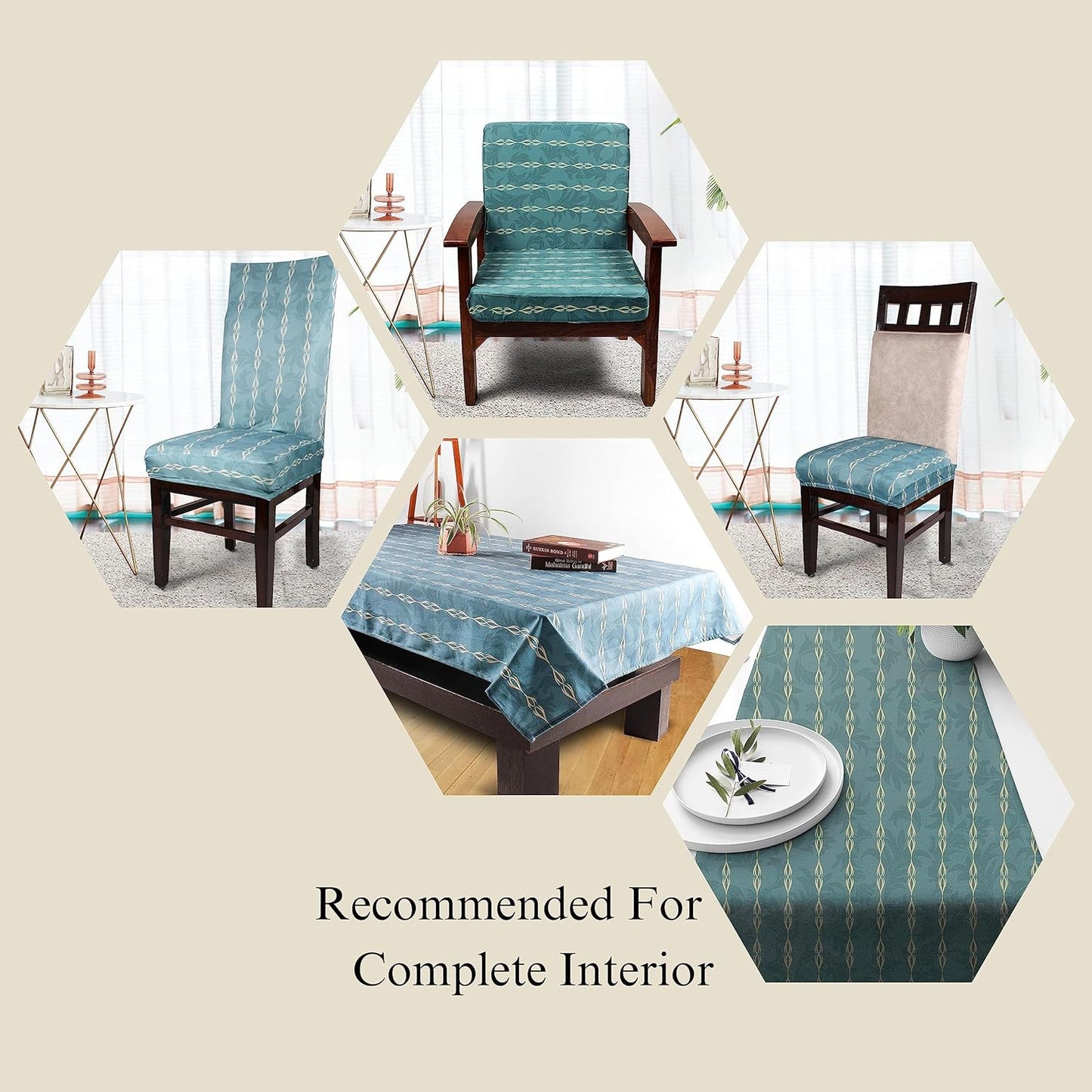 Azure Floral Printed Poly Cotton Table & Bed Runner (13x60 Inch) | Modern Home Decor, Washable Dining & Bedroom Accent