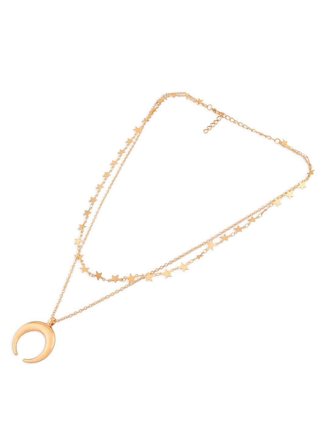 Two-Layered Gold-Plated Necklace – Alloy – 33 cm