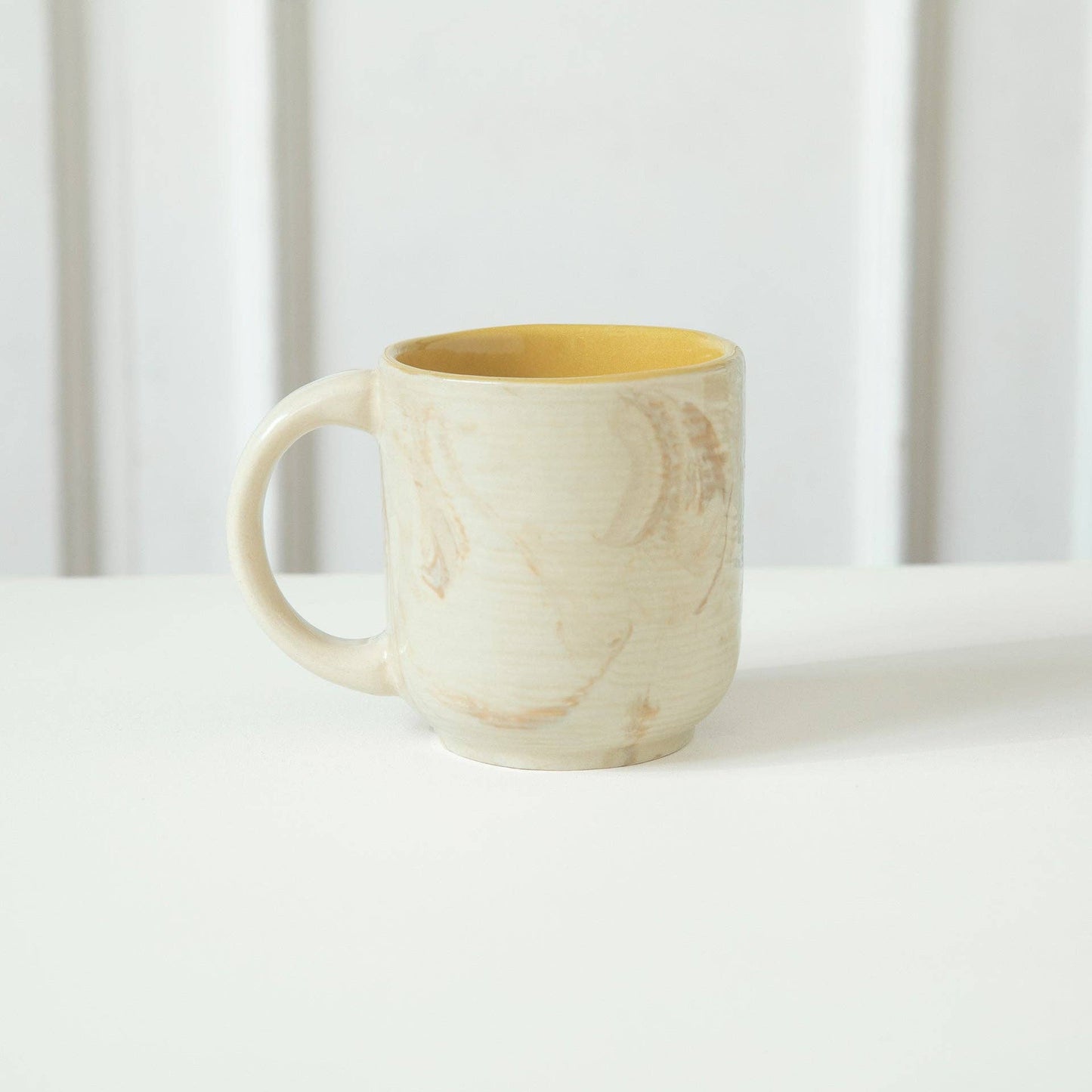 Amber Love Ceramic Coffee Tea Mug Handcrafted