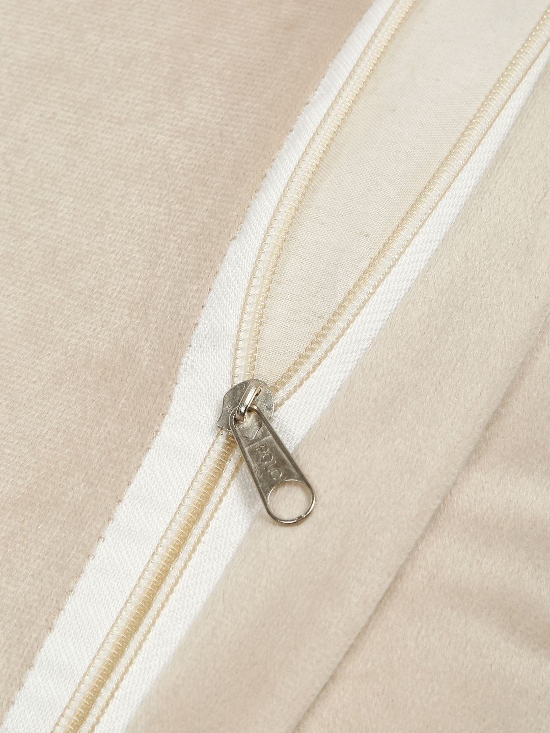 Set of 3 - Cream Embroidered Velvet Square Cushion Covers – Durable Upholstery