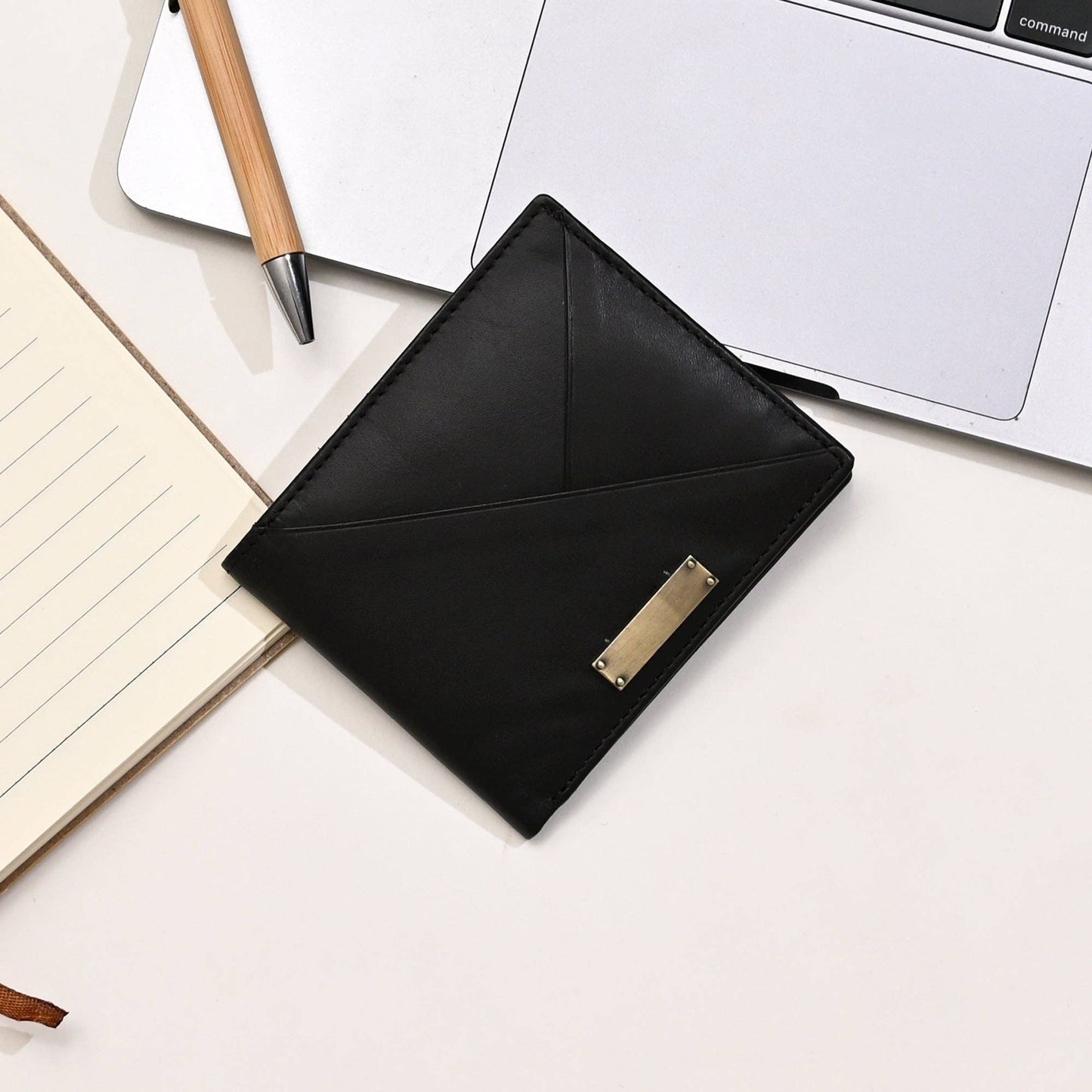Men’s Wallet Premium Black Full-Grain with Coin Pocket