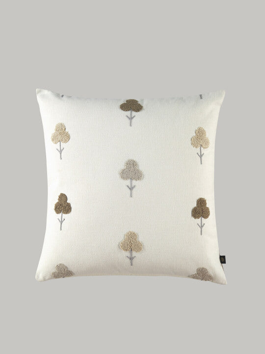 Set of 2 - Decorative Pillow Covers – Interior Decor Accents – Embroidered Cotton Fabric – 16x16 Inch