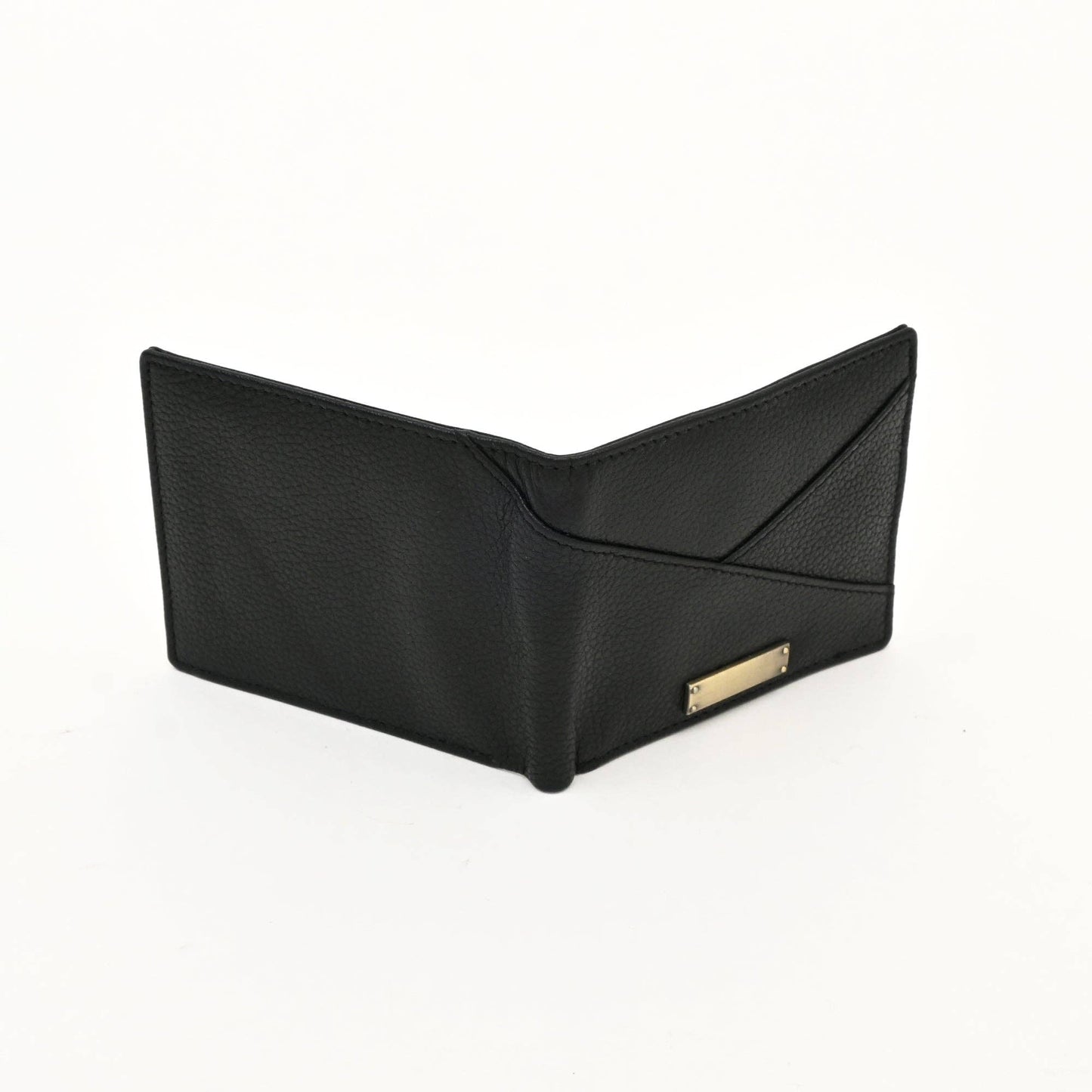 Luxury Wallet Black Grained Napa Slim Wallet for Men